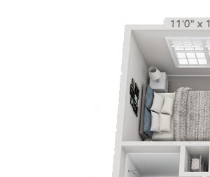 3 bedroom upstairs floorplan